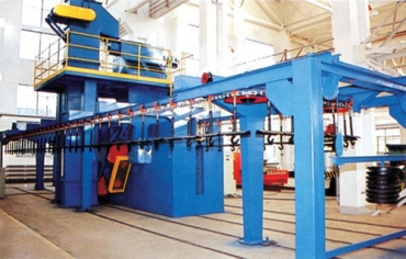 Q38/Q48/Q58 Series Spinner Hanger Overhead Conveyor Catenary Shot Blasting Machine for cleaning metal