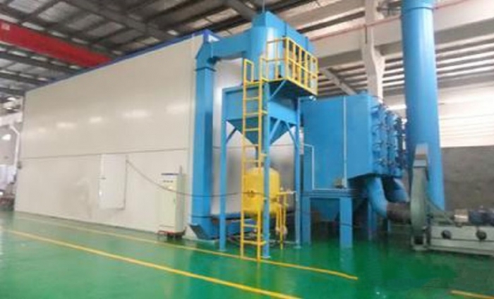 Automatic Shot Blasting Chamber Pneumatic Recovery Type Sandblasting Room